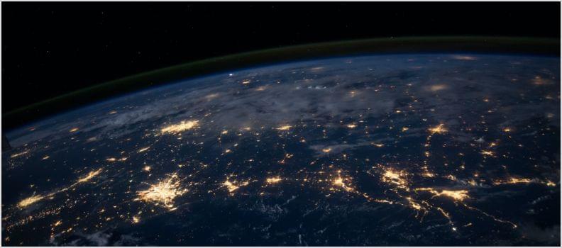 Photo Earth taken from orbit.
